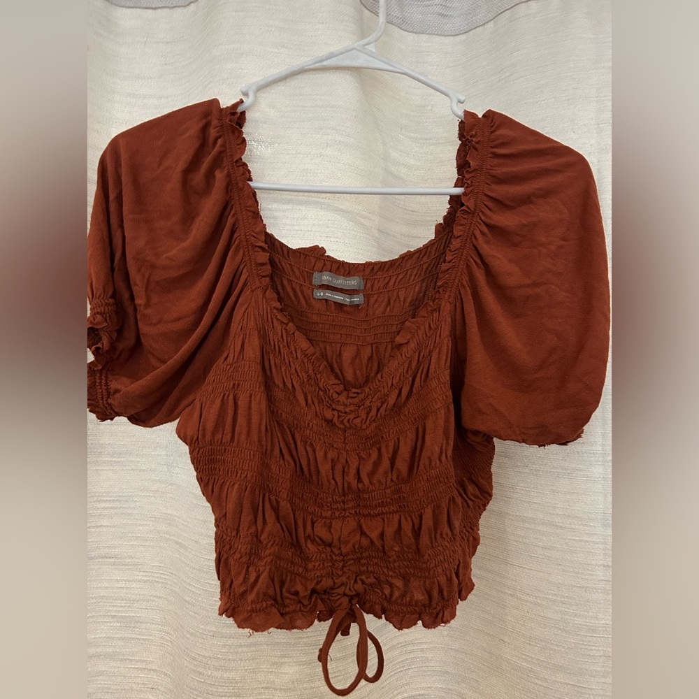 UO- pretty amber colored blouse
